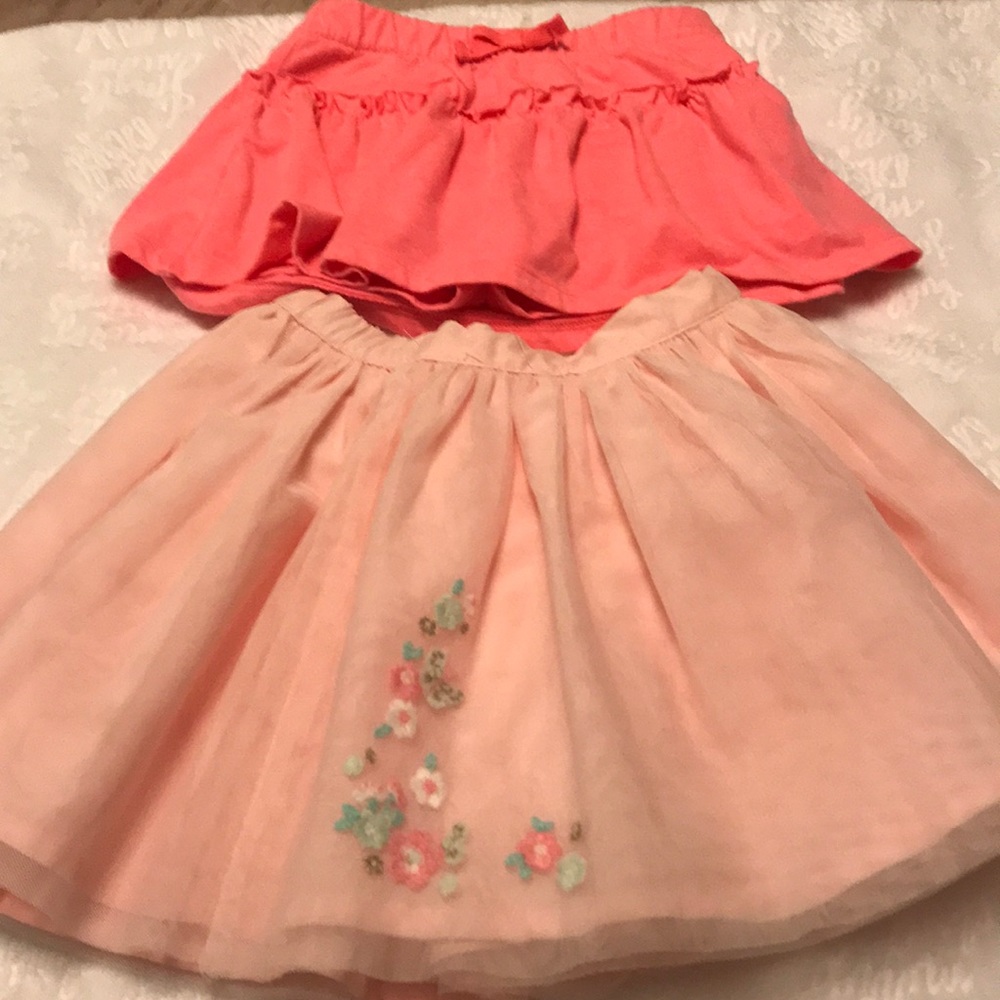 Bundle of two toddler girl skirts